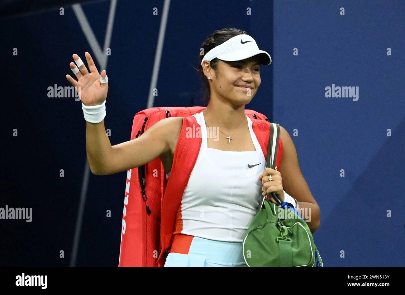 Foto del file datata 30-08-2022 di Emma Raducanu, che ha ricevuto una Wild card al Miami Open del mese prossimo. Data di pubblicazione: Giovedì 29 febbraio 2024. Foto Stock