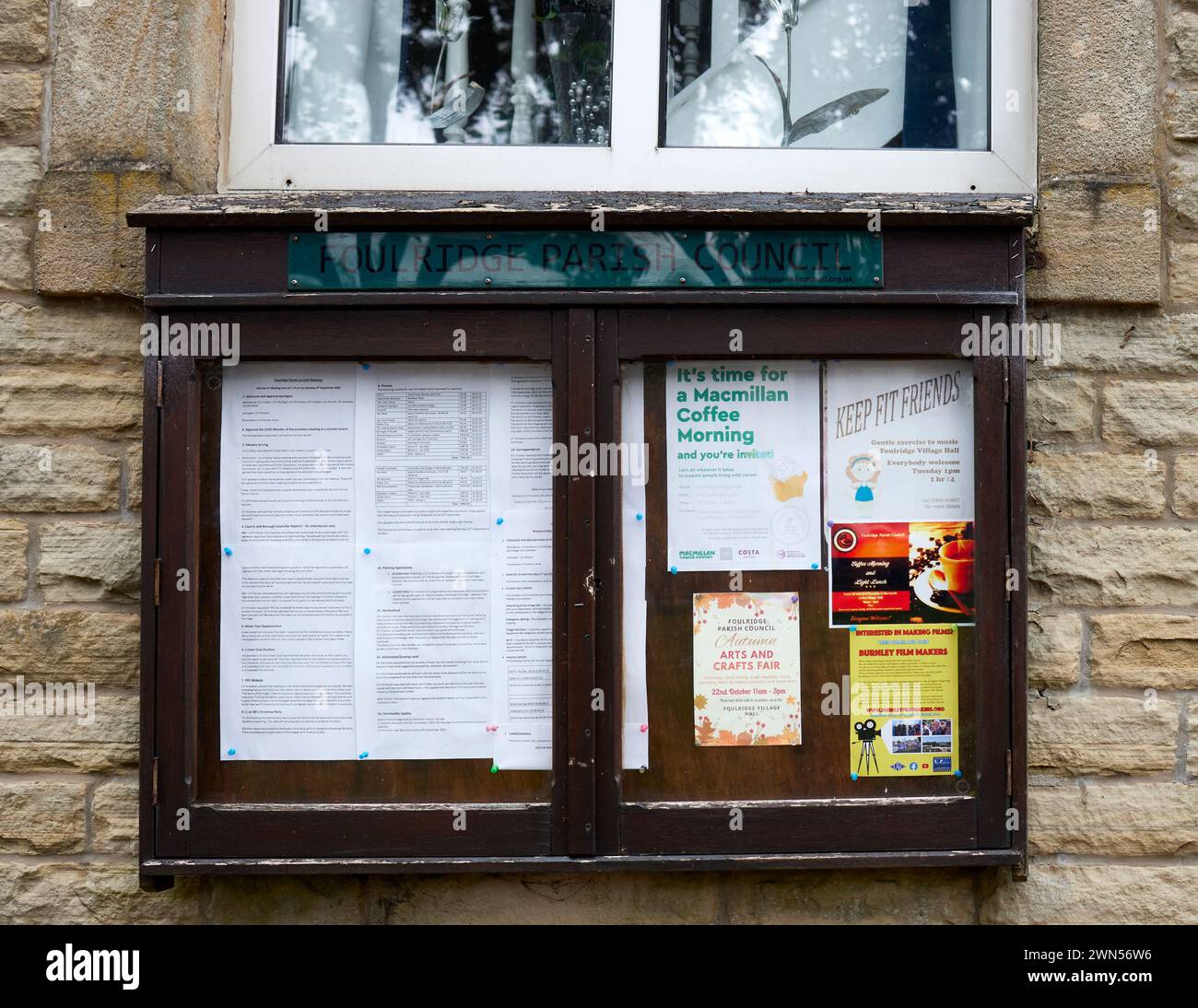 Consiglio parrocchiale di Foulridge a Foulridge, Lancashire. Foto Stock