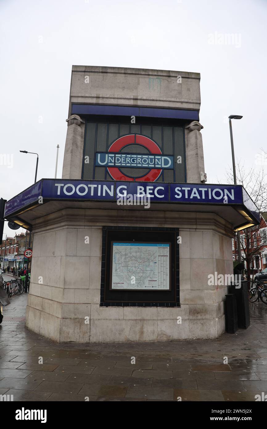 Stazione della metropolitana Tooting Bec London Foto Stock