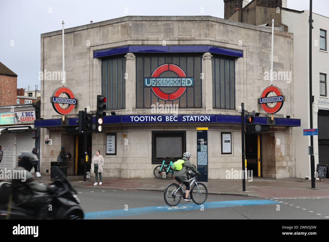 Stazione della metropolitana Tooting Bec London Foto Stock