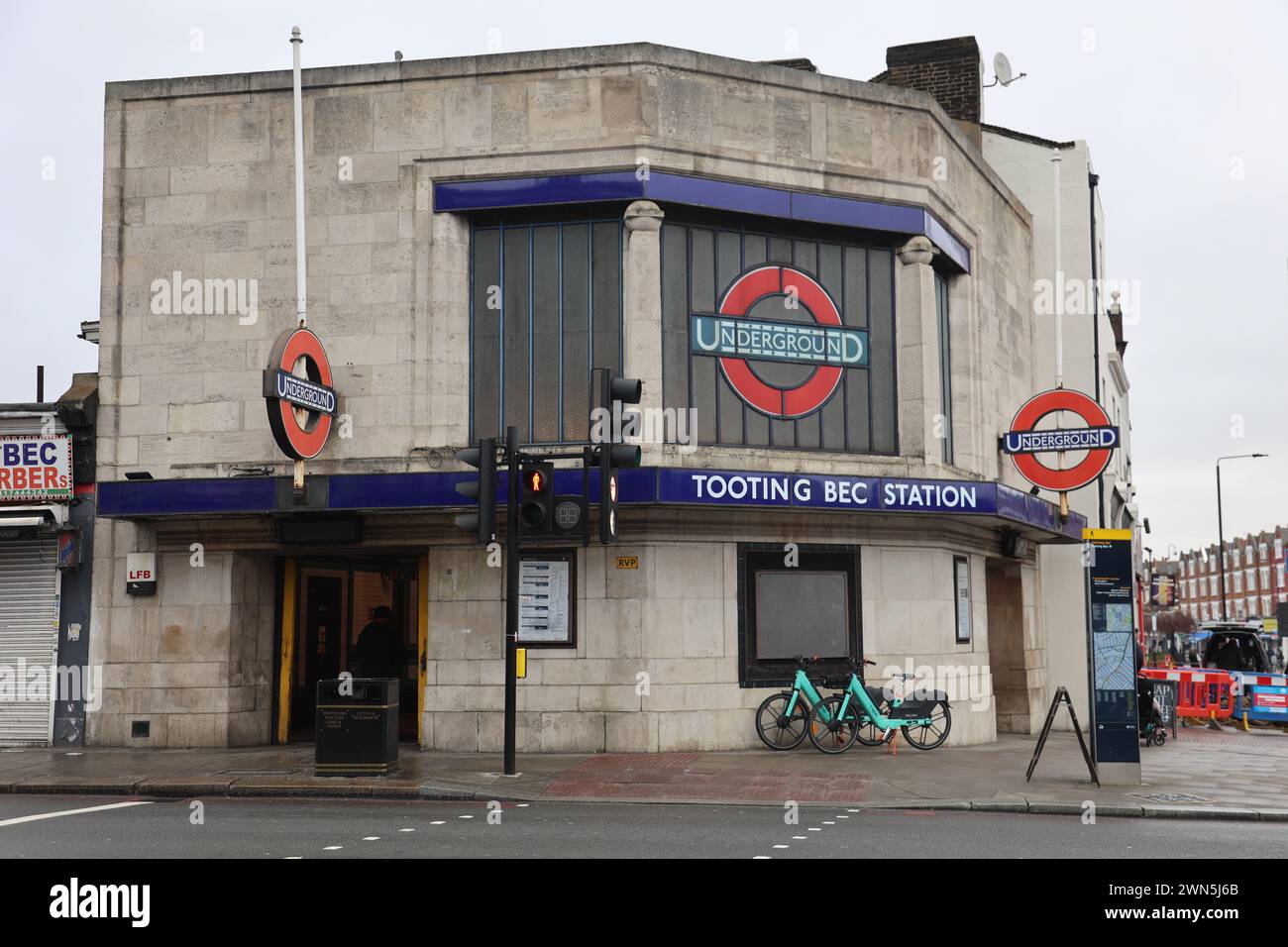 Stazione della metropolitana Tooting Bec London Foto Stock