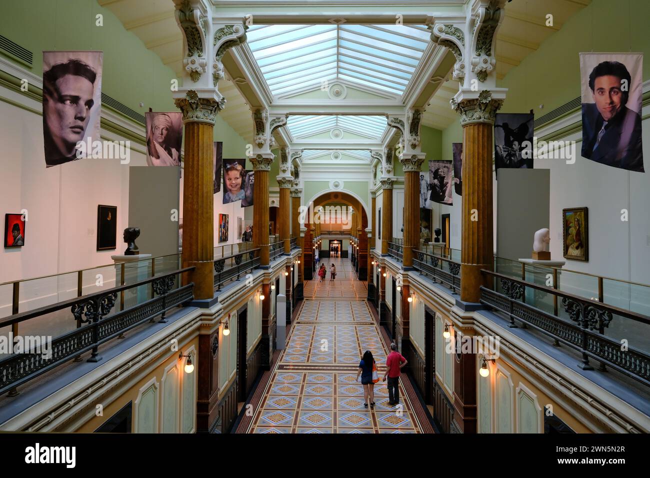 Vista interna della National Portrait Gallery. Washington DC. USA Foto Stock