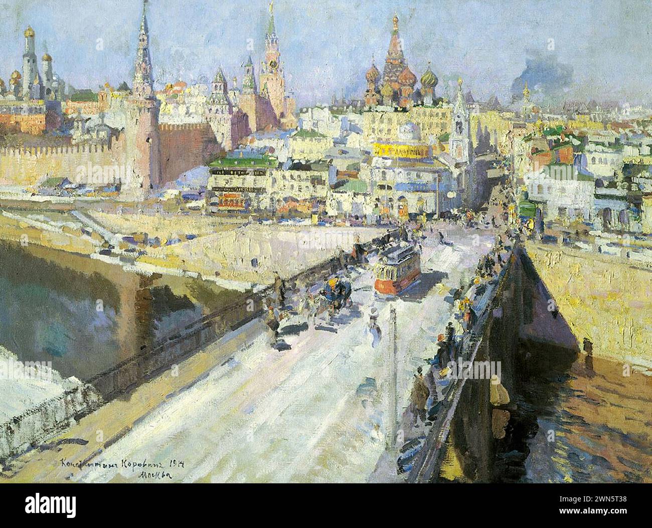 Korovin Konstantin Alekseevič - ponte Moskvoretsky (1914) Foto Stock