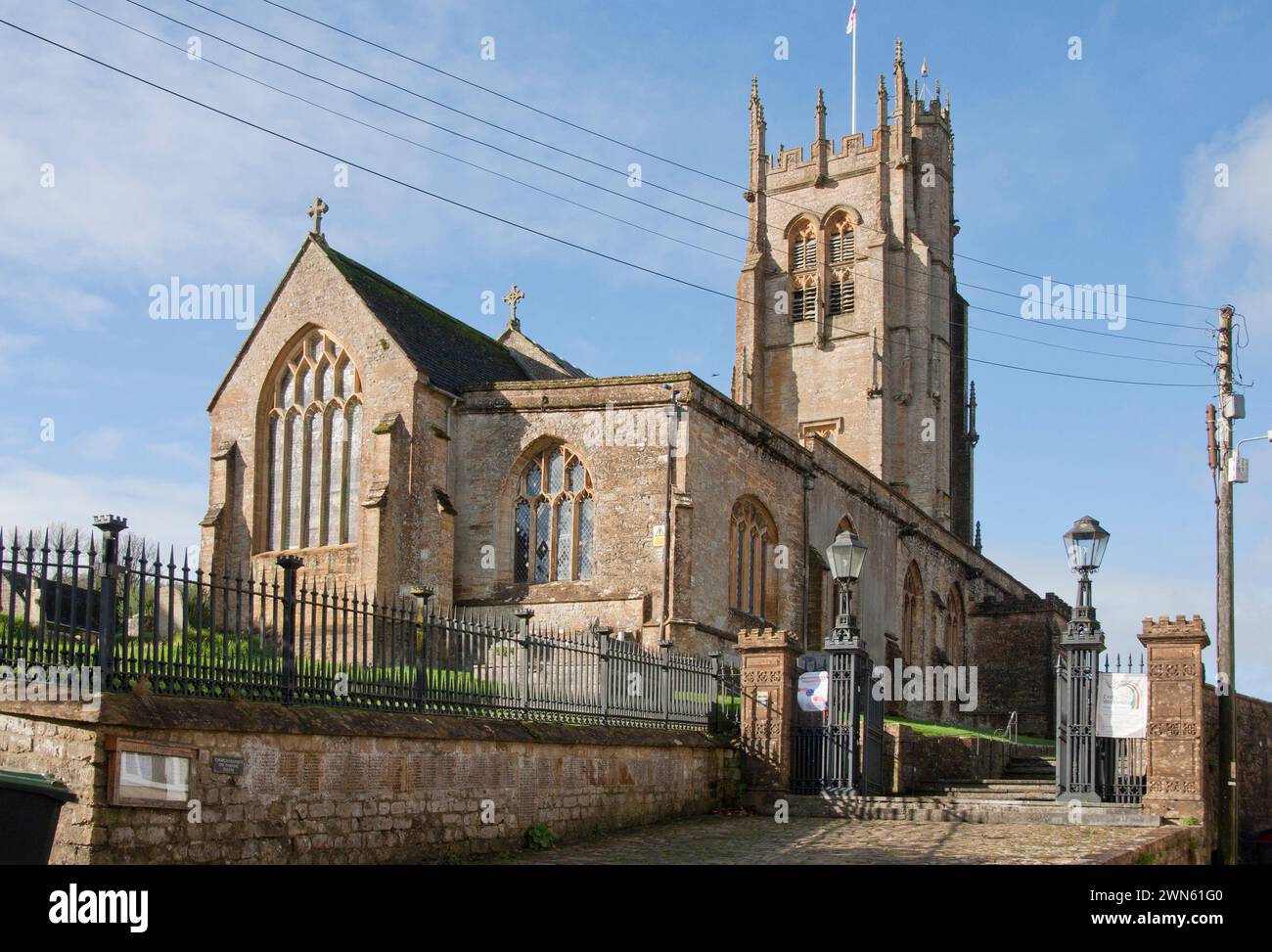 Chiesa di Santa Maria dell'Annunciazione, Beaminster, Dorset, Inghilterra Foto Stock