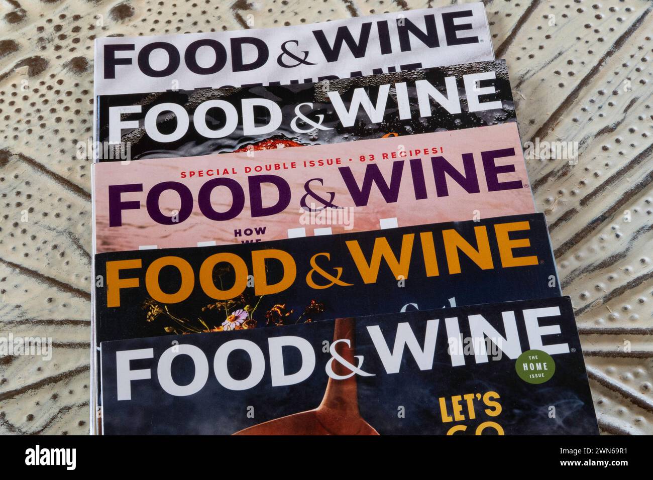 Food&Wine 2023-2024 Copertine mensili, USA Foto Stock