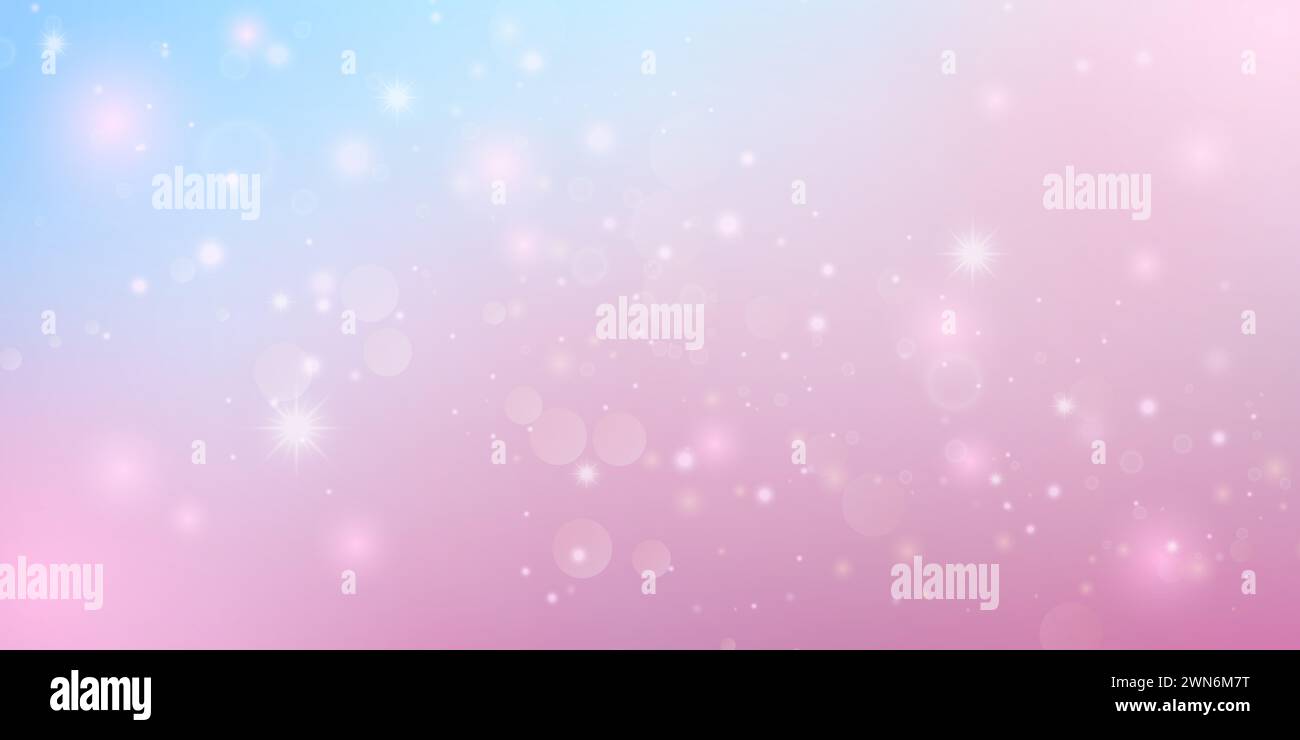 scintillanti cerchi bokeh sfocati e scintillanti luci circolari. Splendido sfondo con effetto di luce bokeh. Sfondo festivo per biglietto, volantino, io Foto Stock