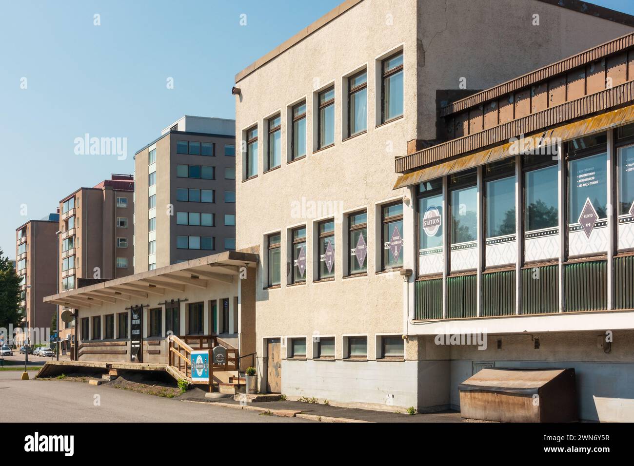 Stazione degli autobus di Hämeenlinna Foto Stock