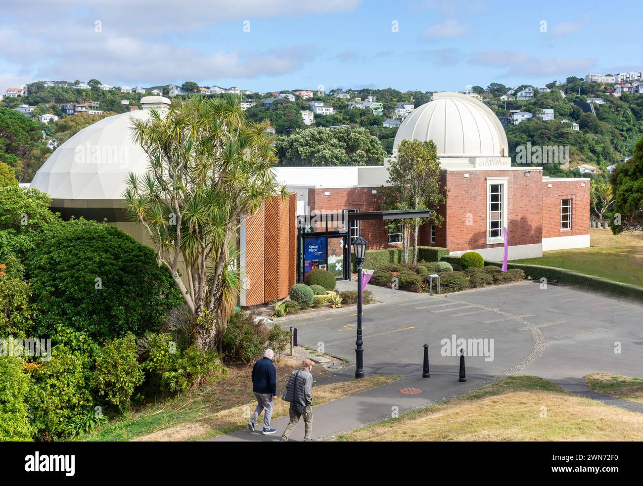 Space Place presso Carter Observatory, Wellington Botanical Garden, Kelburn, città di Wellington (te Whanganui-a-Tara), regione di Wellington, nuova Zelanda Foto Stock Space Place presso Carter Observatory, Wellington Botanical Garden, Kelburn, città di Wellington (te Whanganui-a-Tara), regione di Wellington, nuova Zelanda Foto Stock