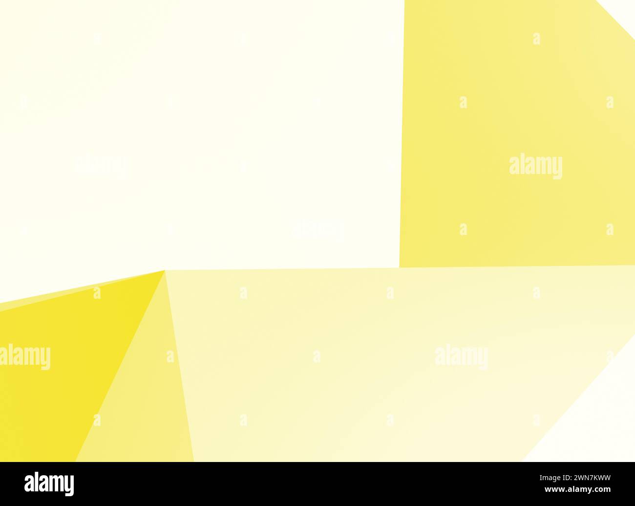 Sfondo bianco e giallo chiaro astratto con forme geometriche. Sfondo full frame ad alta risoluzione con spazio di copia. Foto Stock