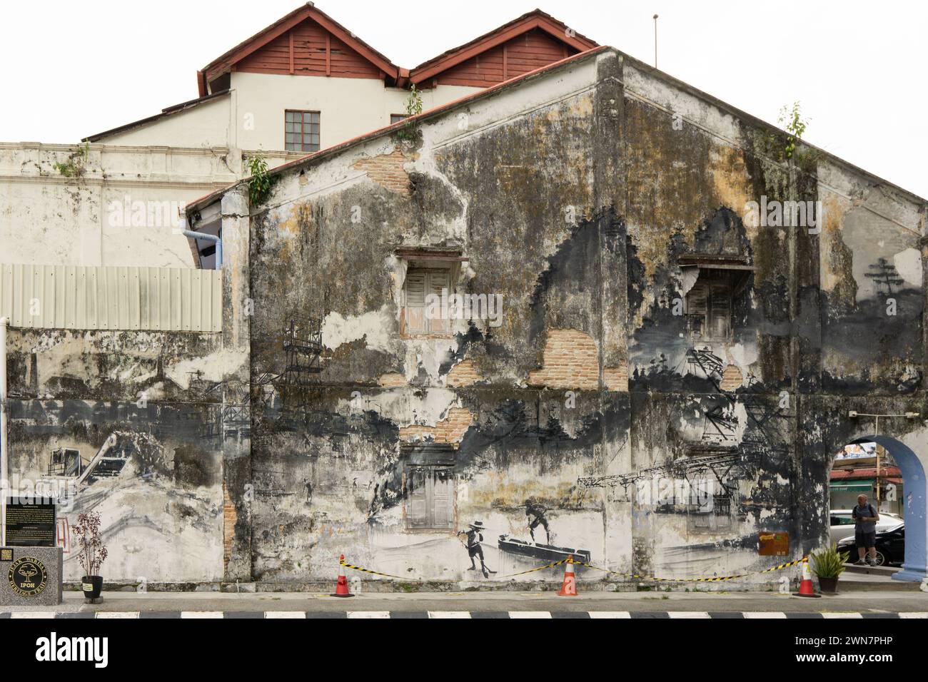 Concubine Lane a Ipoh, Perak MALESIA Foto Stock