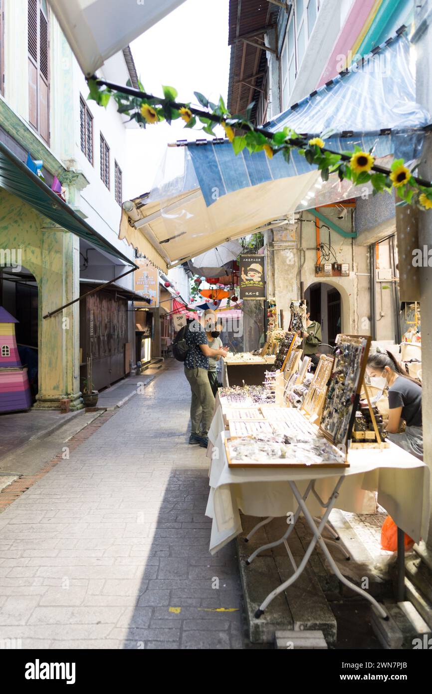 Concubine Lane a Ipoh, Perak MALESIA Foto Stock