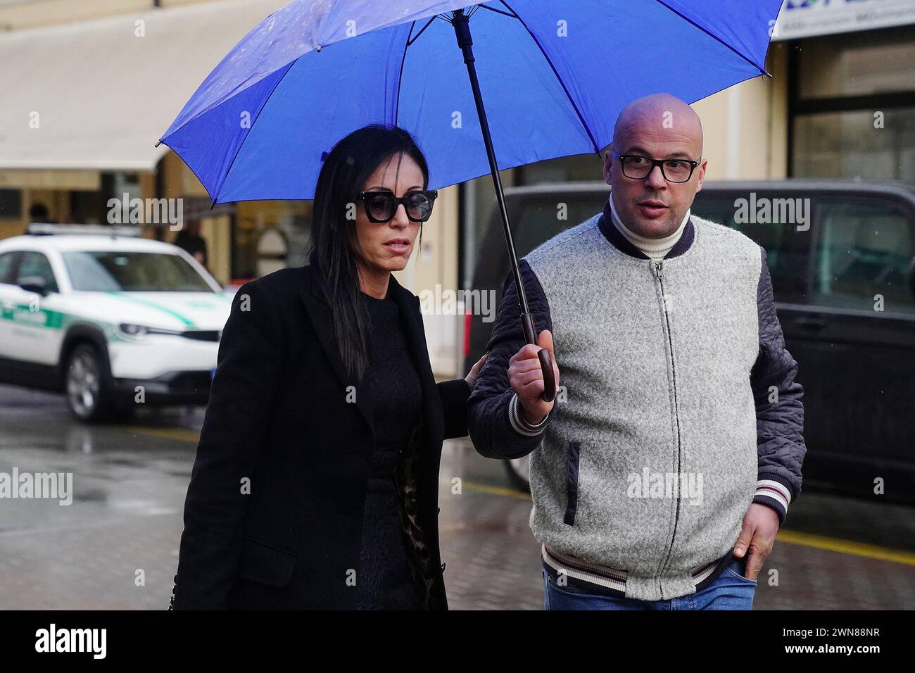 Foto Spada/LaPresse 01 marzo 2024 - Brescia, Italia - cronaca - Tribunale di Brescia prima udienza della revisione del processo della strage di erba nella foto: avv . Solange Marchignoli, azouz marzouk 01 marzo 2024, 2024 Brescia, Italia - relazione - Tribunale del calcio di Brescia prima udienza della revisione del processo al massacro di erba nel pic: avv. Solange Marchignoli, azouz Marzouk crediti: LaPresse/Alamy Live News Foto Stock