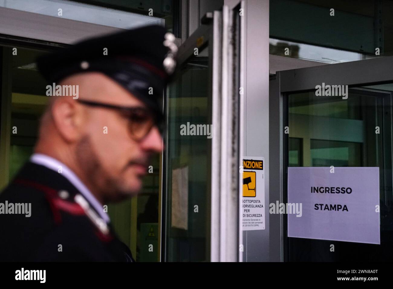 Foto Spada/LaPresse 01 marzo 2024 - Brescia, Italia - cronaca - Tribunale di Brescia prima udienza della revisione del processo della strage di erba nella foto: il Tribunale di Brescia 01 marzo 2024, 2024 Brescia, Italia - relazione - Tribunale del calcio di Brescia prima udienza della revisione del processo al massacro di erba nella foto: tribunale di Brescia credito: LaPresse/Alamy Live News Foto Stock