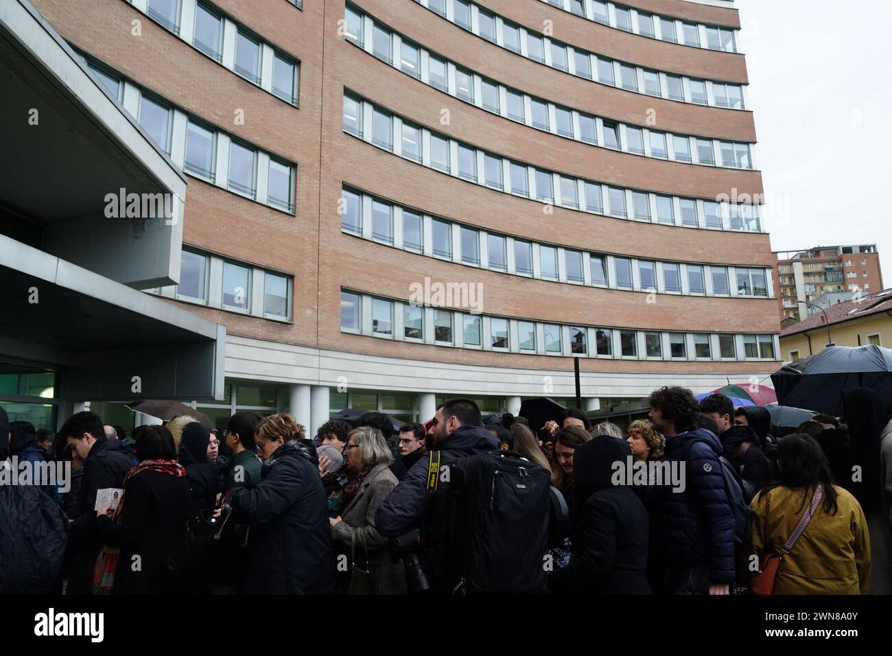 Foto Spada/LaPresse 01 marzo 2024 - Brescia, Italia - cronaca - Tribunale di Brescia prima udienza della revisione del processo della strage di erba nella foto: il Tribunale di Brescia 01 marzo 2024, 2024 Brescia, Italia - relazione - Tribunale del calcio di Brescia prima udienza della revisione del processo al massacro di erba nella foto: tribunale di Brescia credito: LaPresse/Alamy Live News Foto Stock