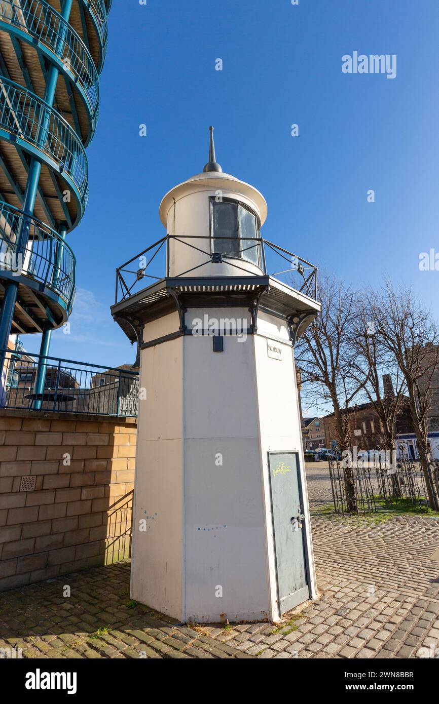 Faro Burntisland Old East Breakwater, Leith, Edimburgo Foto Stock