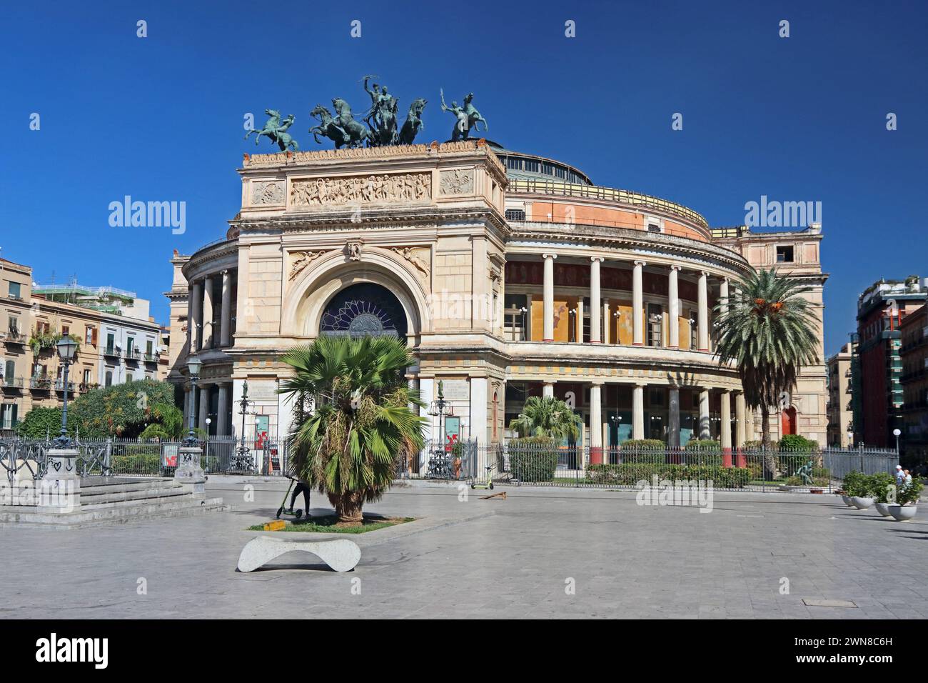 Teatro Garibaldi, Palermo, Sicilia Foto Stock