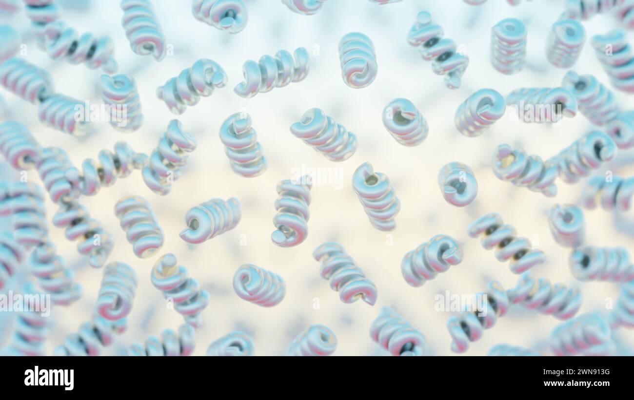 Interpretazione minimalista dei blocchi interconnessi che simboleggiano la blockchain. Foto Stock