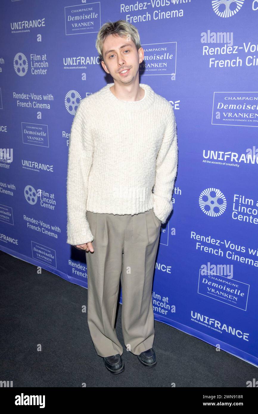 Marion Cotillard parteciperà al 29° Rendez-Vous con la serata di apertura di French Cinema Showcase al Walter Reade Theater di New York, USA, il 29 febbraio 2024. (Foto di Thenews2/NurPhoto) crediti: NurPhoto SRL/Alamy Live News Foto Stock