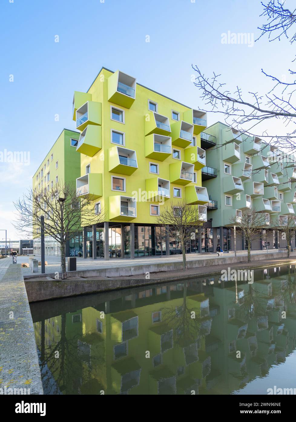 Copenaghen, Danimarca - Ørestad Plejecenter senior housing di JJW Arkitekter Foto Stock