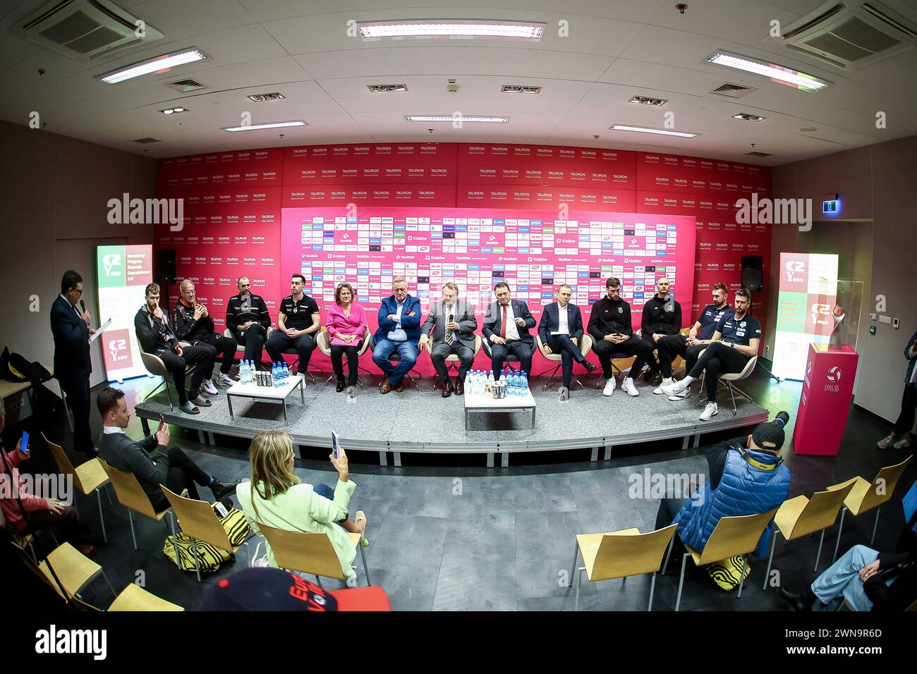 01.03.2024 Cracovia Siatkowka Tauron Puchar Polski 2024 Konferencja prasowa n/z foto Adam Starszynski/PressFocus Credit: SIPA USA/Alamy Live News Foto Stock