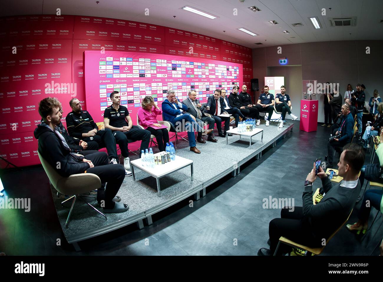 01.03.2024 Cracovia Siatkowka Tauron Puchar Polski 2024 Konferencja prasowa n/z foto Adam Starszynski/PressFocus Credit: SIPA USA/Alamy Live News Foto Stock