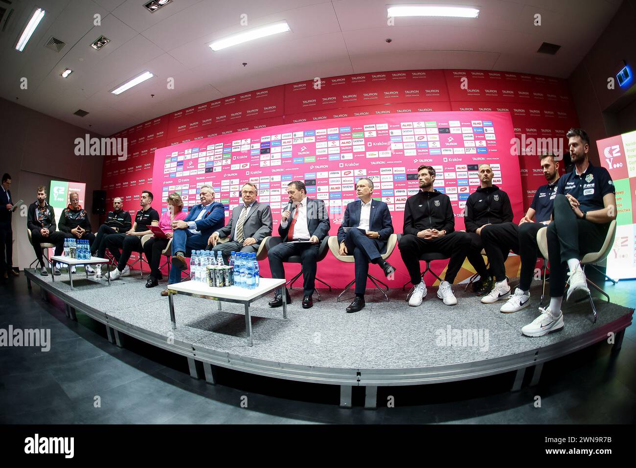 01.03.2024 Cracovia Siatkowka Tauron Puchar Polski 2024 Konferencja prasowa n/z foto Adam Starszynski/PressFocus Credit: SIPA USA/Alamy Live News Foto Stock