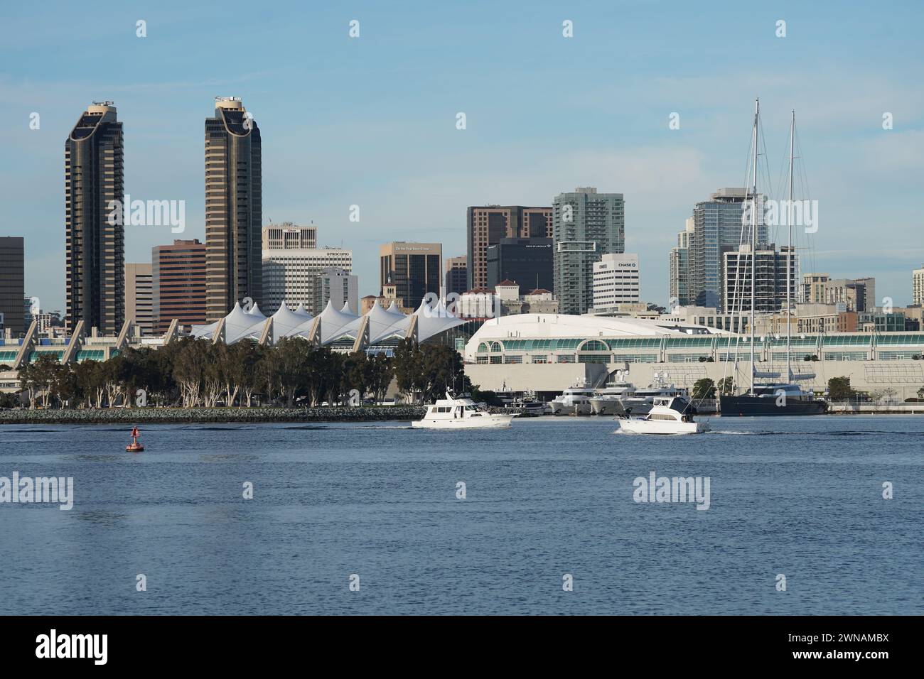 Porto e centro di San Diego Foto Stock