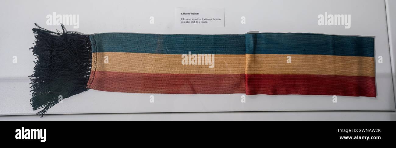 Eugène Francesco Vidocq foulard al Museo di Parigi Foto Stock