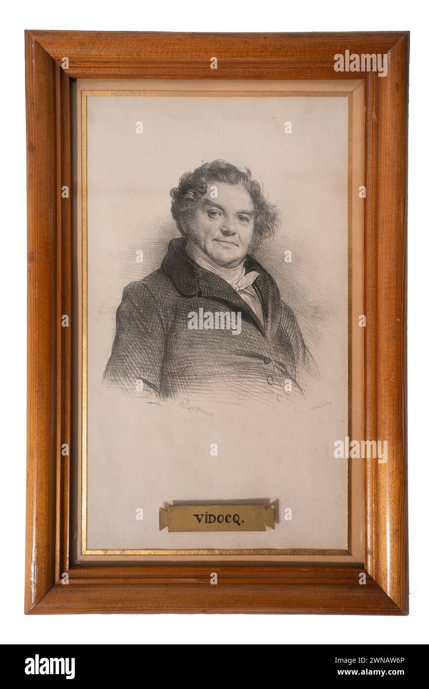 Eugène Francesco Vidocq ritratto al Museo di Parigi Foto Stock
