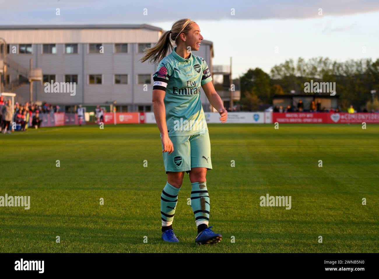 Bristol, Inghilterra. 28 ottobre 2018. Jordan Nobbs dell'Arsenal durante la partita di fa Women's Super League tra Bristol City e Arsenal allo Stoke Gifford Stadium di Bristol, Inghilterra, Regno Unito, il 28 ottobre 2018. Crediti: Duncan Thomas/Majestic Media. Foto Stock