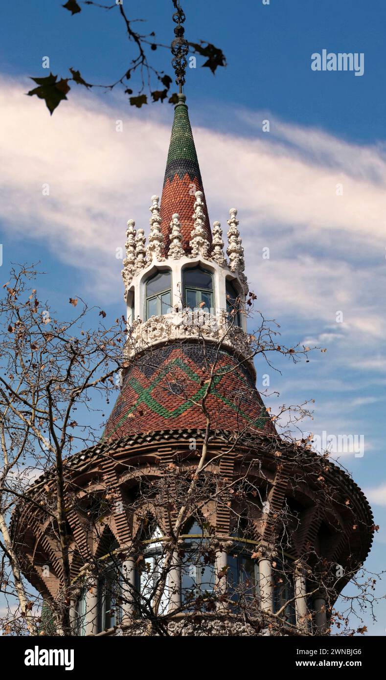 Casa de les Punxes, Barcellona Foto Stock