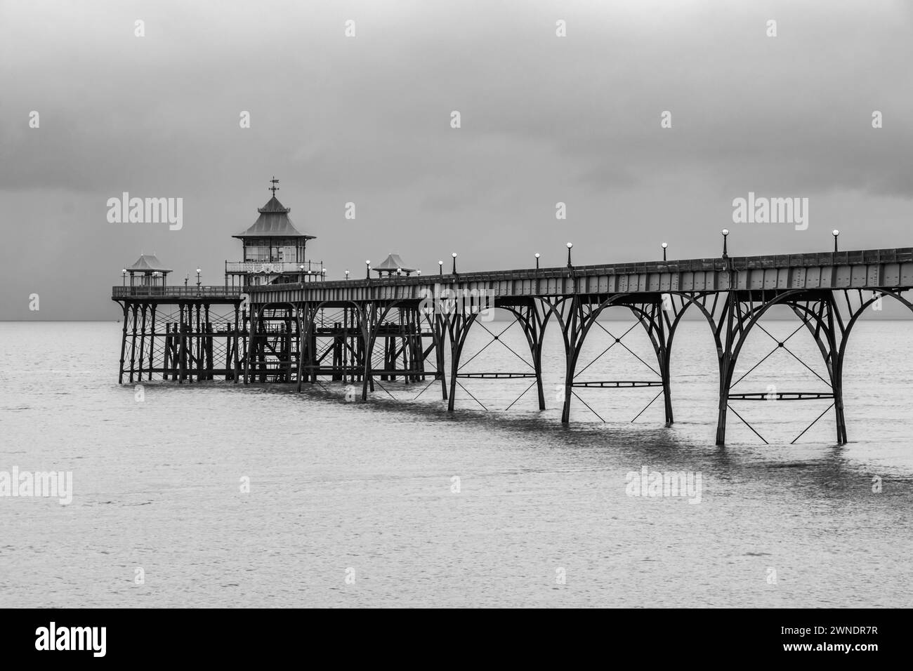 Un tranquillo estuario di Severn Foto Stock