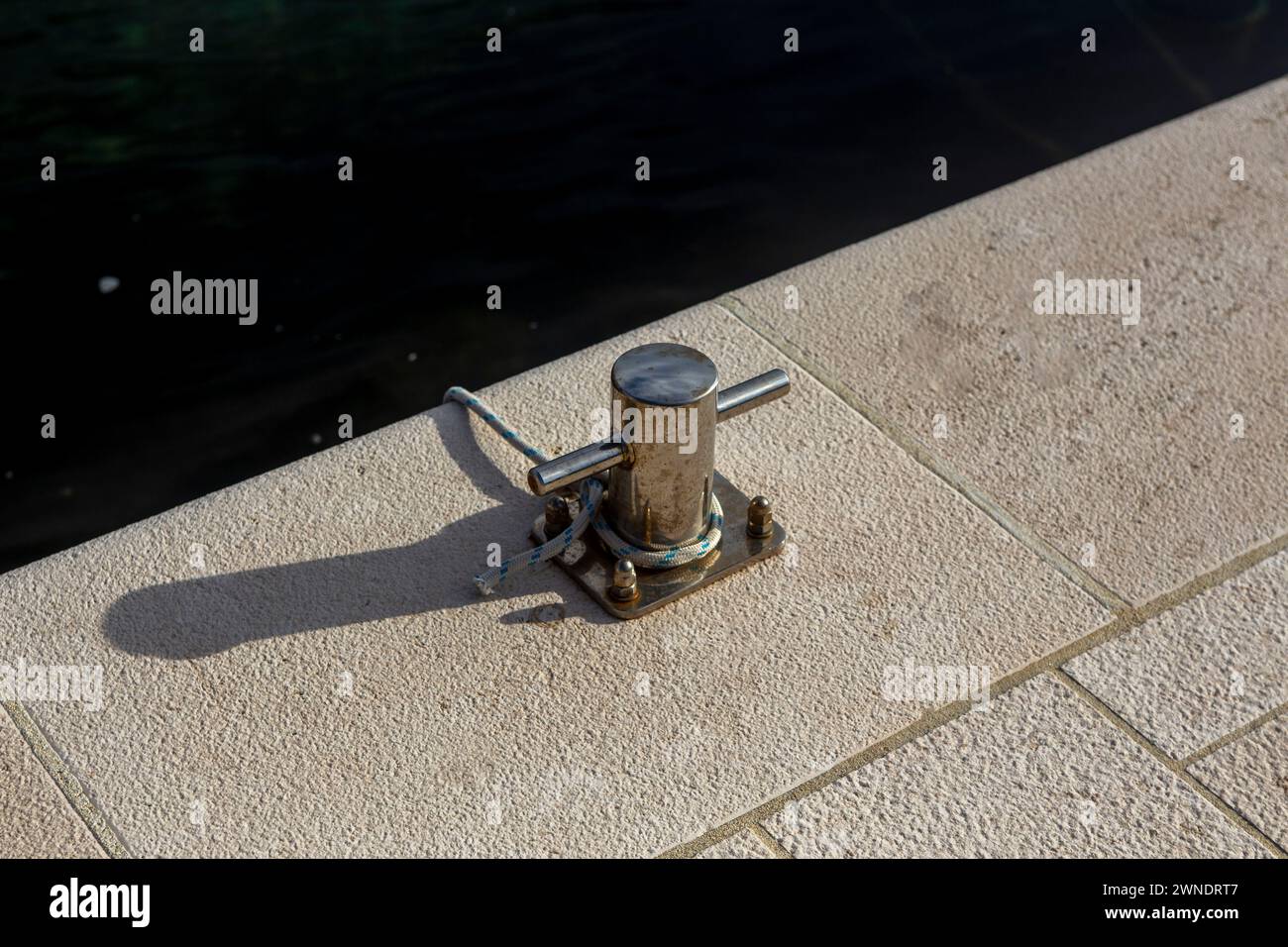 la scarpa per ormeggiare le barche Foto Stock