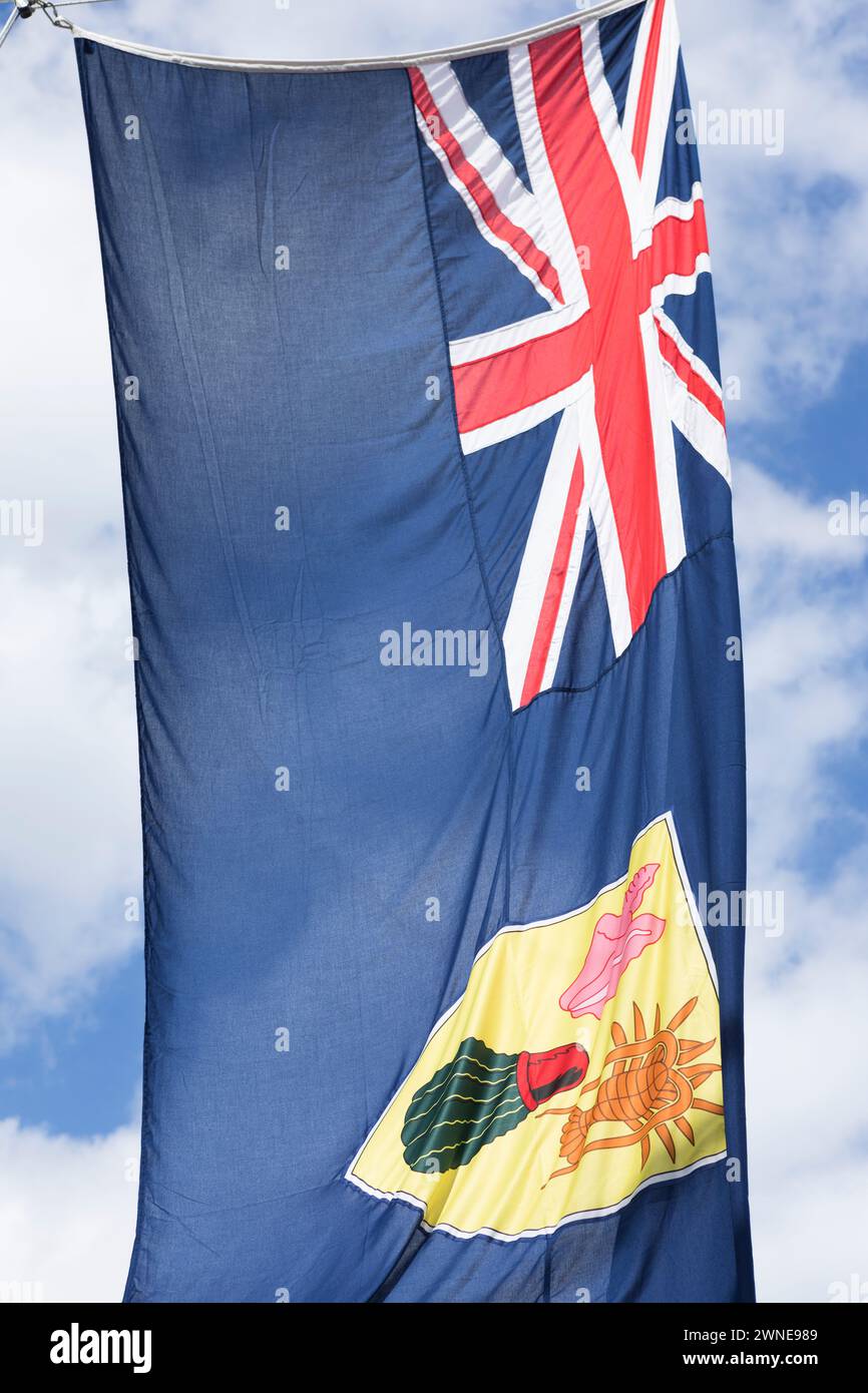 La bandiera delle Isole Turks e Caicos Foto Stock