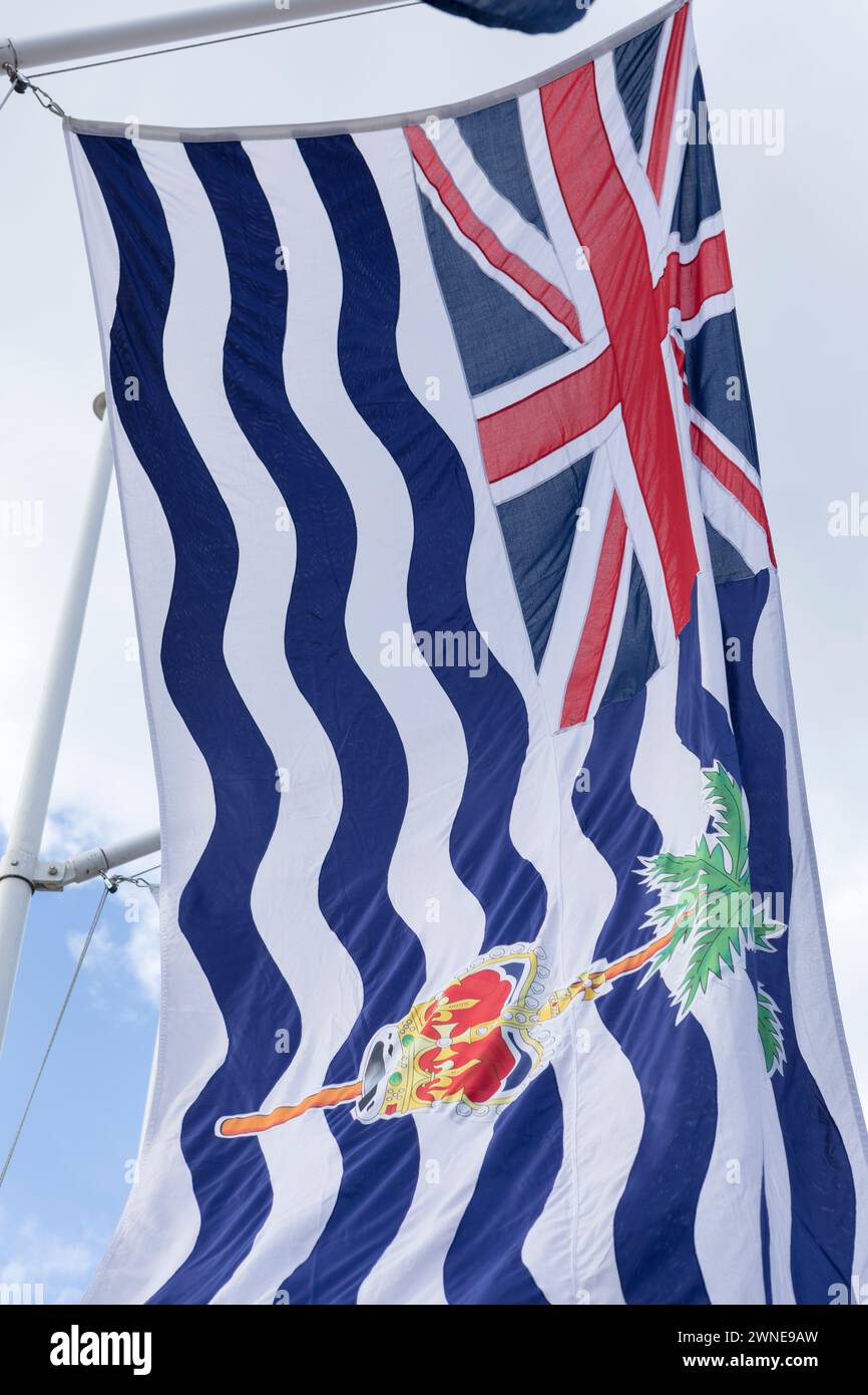 La bandiera del territorio britannico dell'Oceano Indiano. Foto Stock