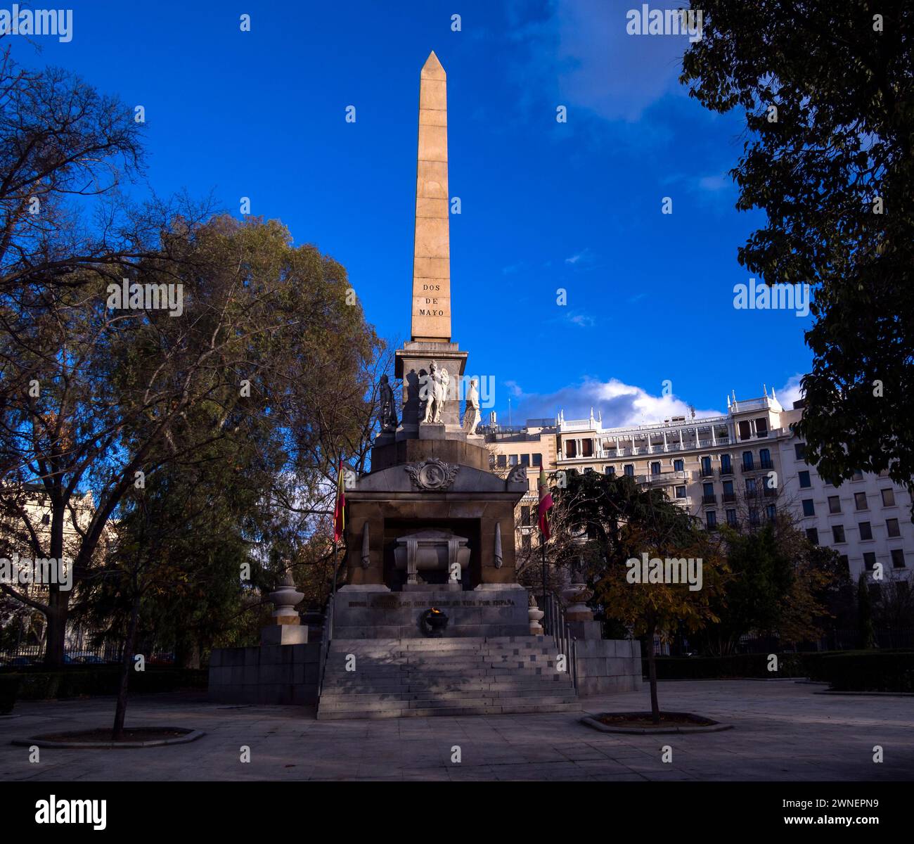 Monumento al 2 de mayo. Madrid. España Foto Stock