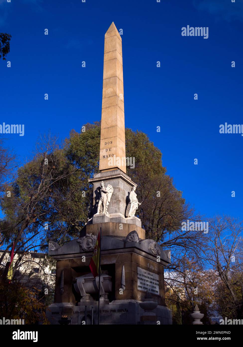 Monumento al 2 de mayo. Madrid. España Foto Stock