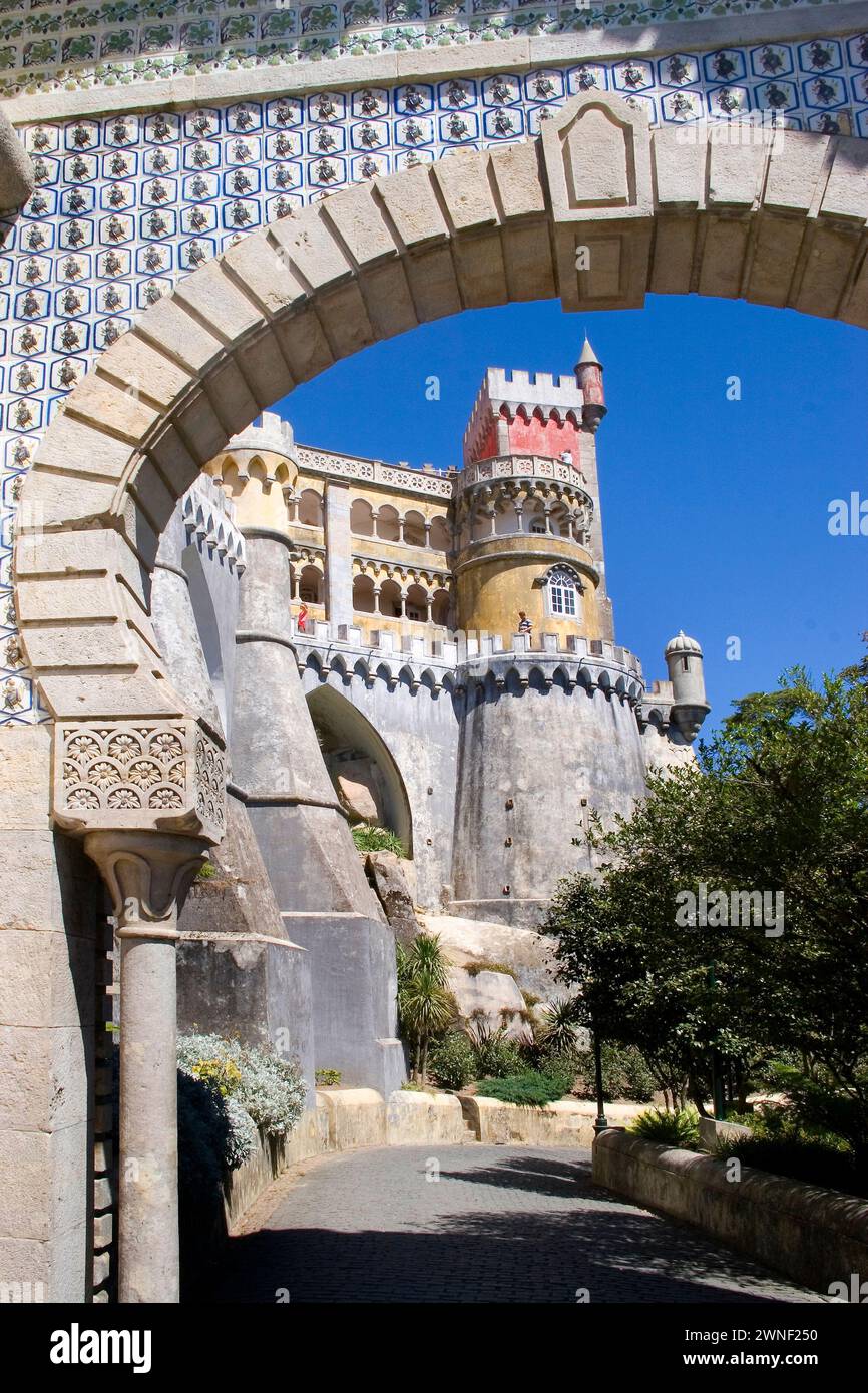 Pena Palace, Sintra Foto Stock