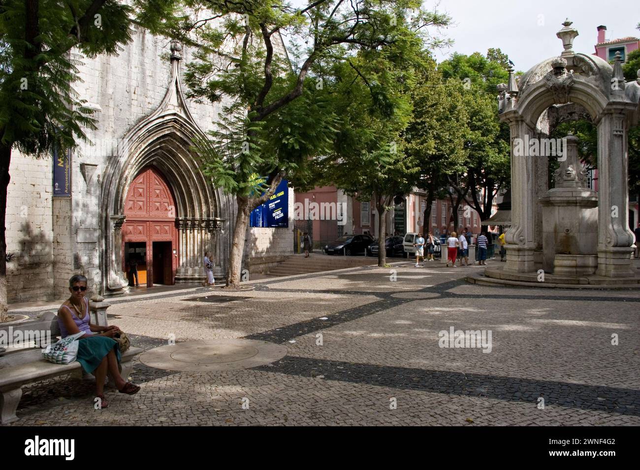 Convento da Ordem do Carmo, Lisbona Foto Stock