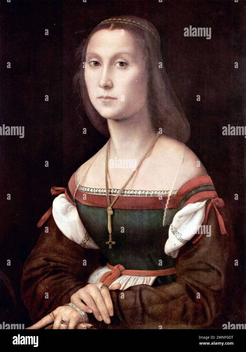 Raffaello la Muta, cm 64 x 48 - Galleria Nazionale delle Marche a Urbino. Foto Stock