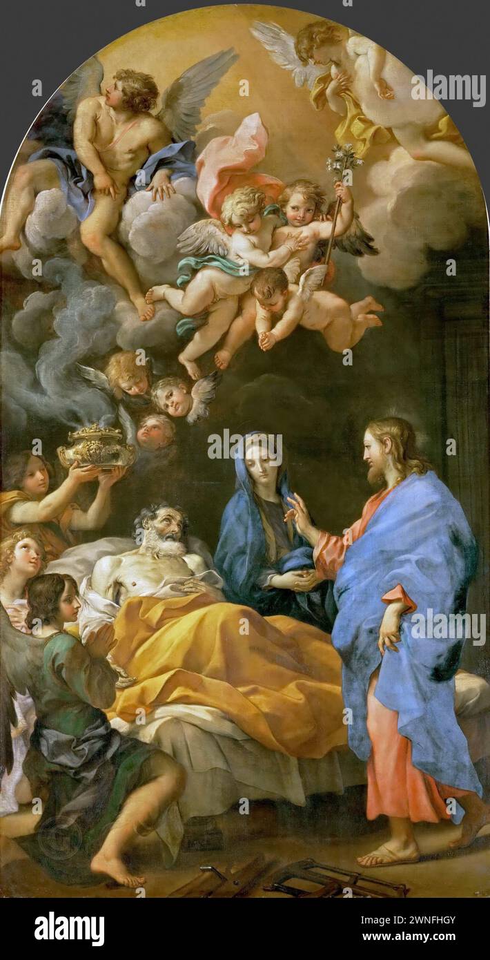 Kunsthistorisches Museum – Carlo Maratti – morte di San Giuseppe Foto Stock