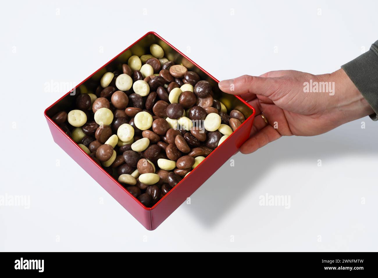 Vorrebbe un bel biscotto? Foto Stock