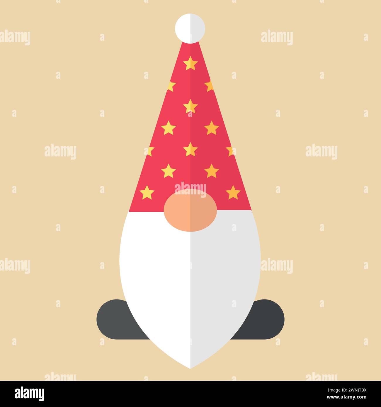 Christmas Gnome Celebration Vector Illustrazione Vettoriale