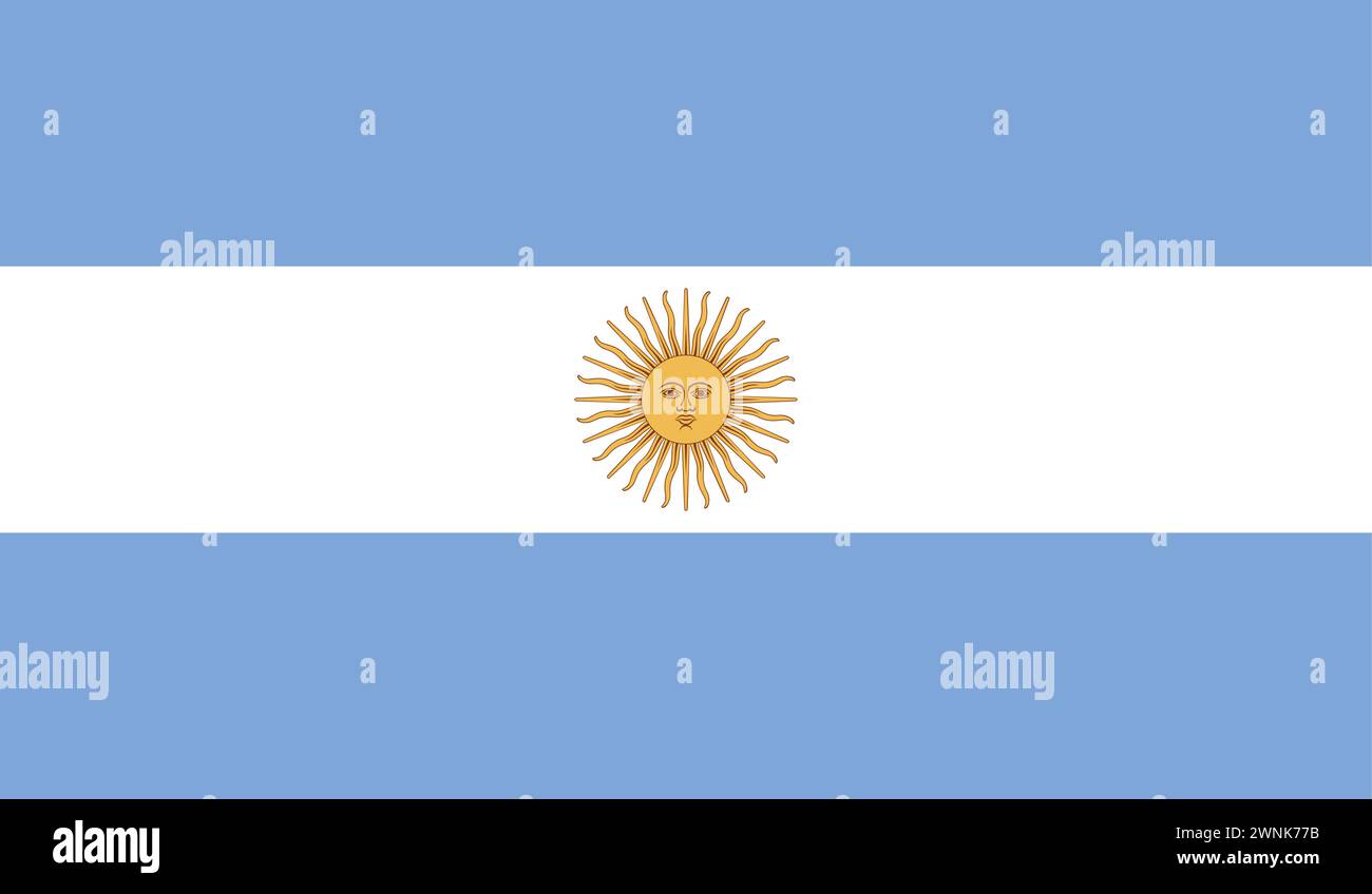 Bandiera nazionale dell'Argentina | sfondo bandiera, Argentina segno Illustrazione Vettoriale