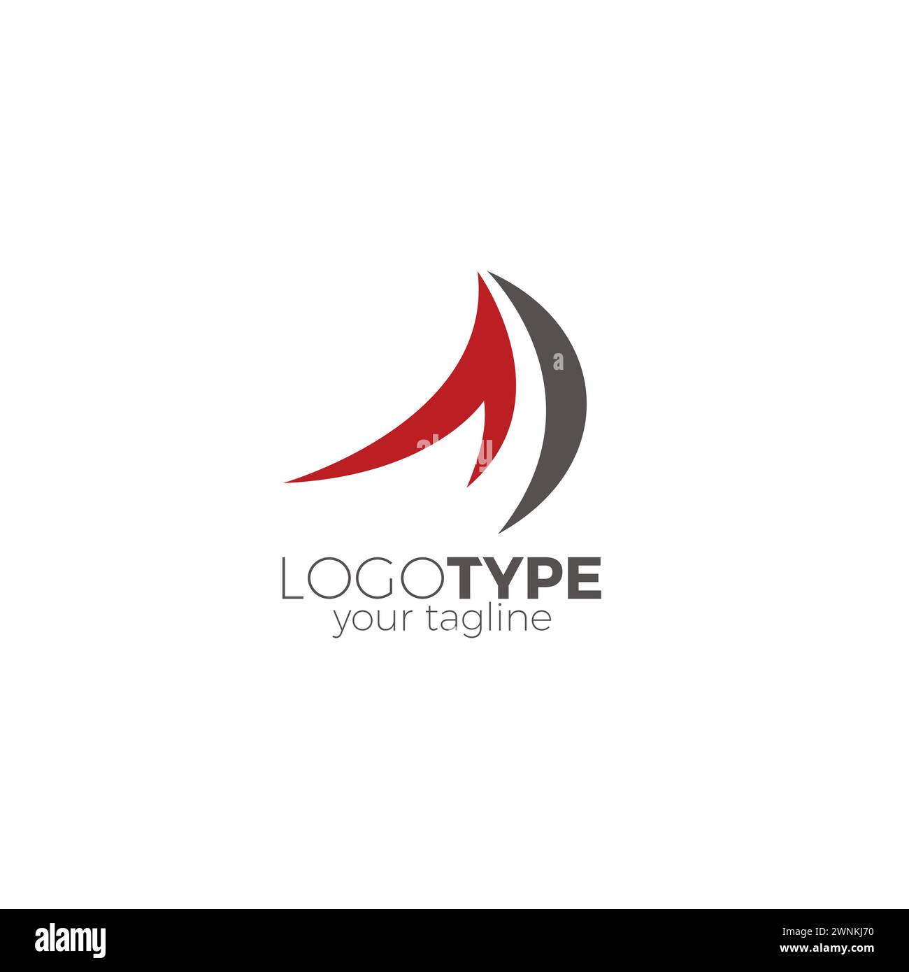 Logo astratto. Letter A Logo Vector Illustrazione Vettoriale
