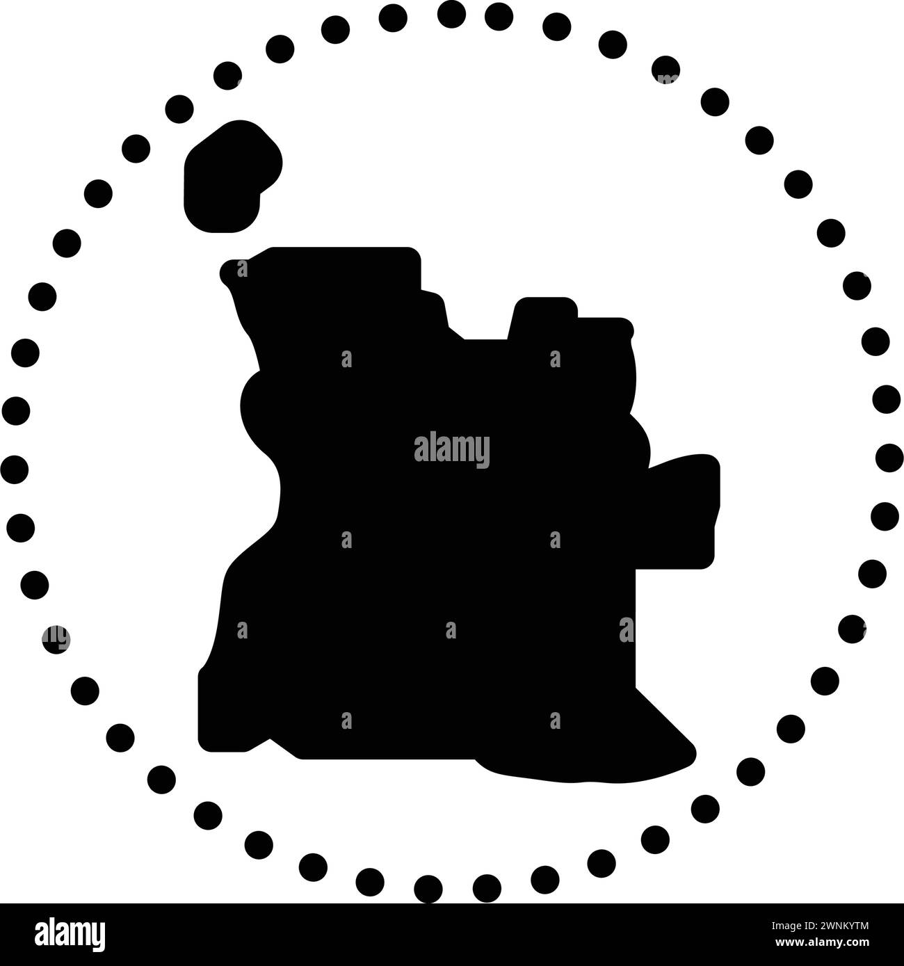 Icona per l'angola, mappa Illustrazione Vettoriale