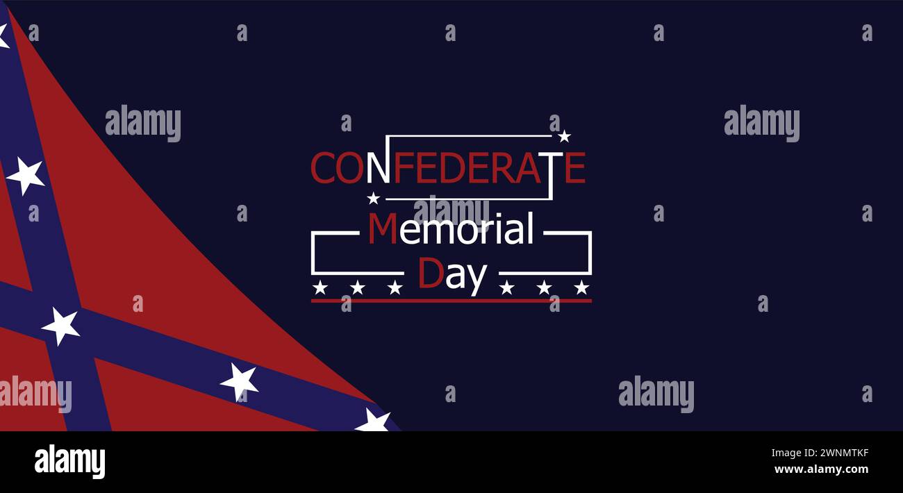 Puoi scaricare sfondi e sfondi del Confederate Memorial Day sul tuo smartphone, tablet o computer. Illustrazione Vettoriale