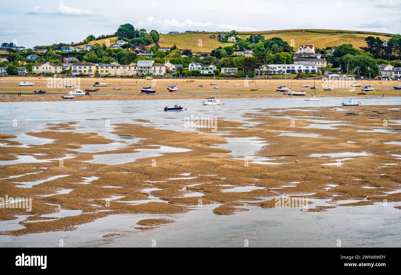 Vista da Appledore, sul fiume Torridge fino a Instow, sul lato est, Devon, Inghilterra, Regno Unito. Foto Stock