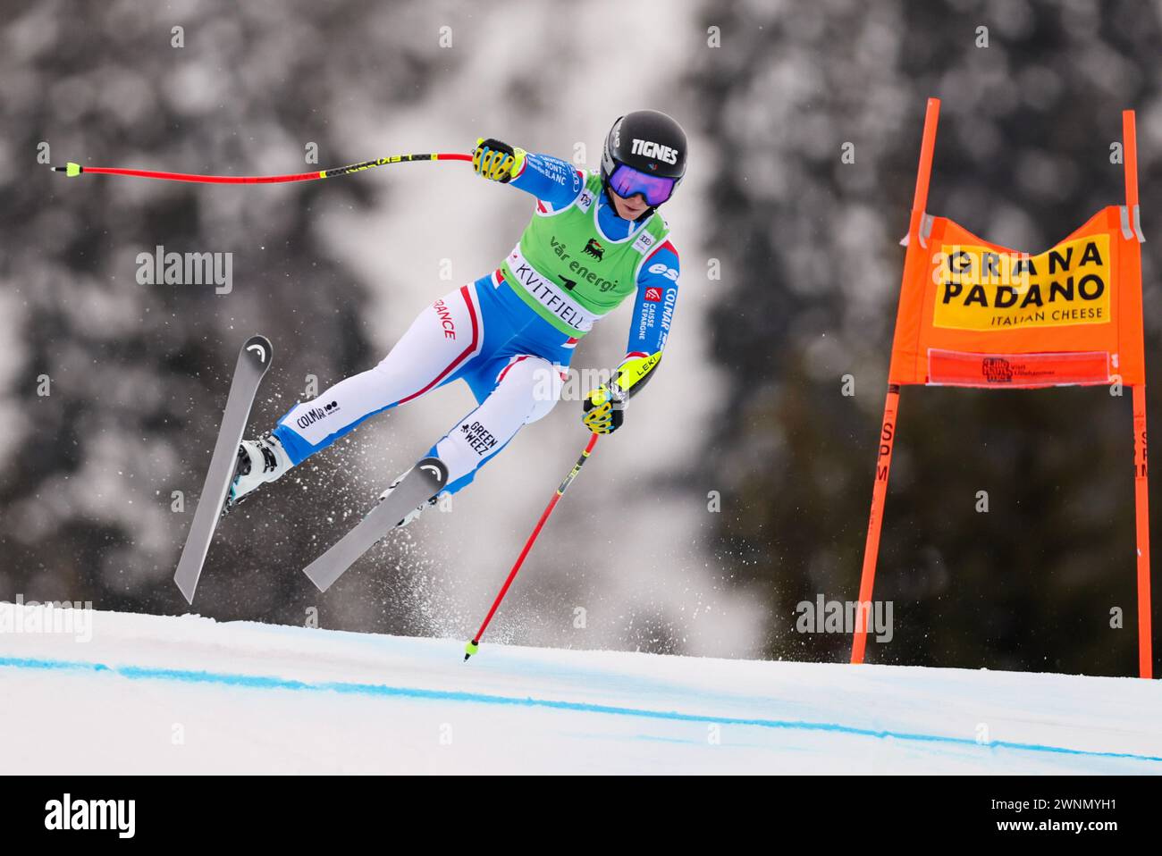 Fåvang 20240303.francese Laura Gauche durante la Coppa del mondo FIS alpino super G per donne a Kvitfjell. Foto: Geir Olsen / NTB Foto Stock