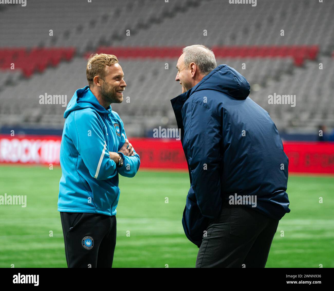 Vancouver, Canada. 2 marzo 2024. Vancouver, Canada, 2 marzo 2024 gara di apertura casa tra Vancouver Whitecaps FC e Charlotte FC al BC Place, Vancouver, Canada (Daniela Torres/SPP) credito: SPP Sport Press Photo. /Alamy Live News Foto Stock